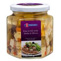 ราคา เอ็มบอร์คเฟต้าชีสในน้ำมันและผลมะกอก 300กรัม Emborg Feta Cheese in Oil&Olives 300g. (5701215042971)