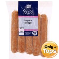 ราคา วิคส์เมเนอร์ไส้กรอกหมูผสมจาลาปิโนแช่แข็ง 500กรัม Wicks Manor Cooked Jalapeno Sausage 500g. (5060048307832)