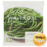 ราคา เวทโทรสเอ็กซ์ตร้าไฟน์โฮลกรีนบีนถั่วแขกแช่แข็ง 500กรัม Waitrose Frozen Extra Fine Whole Green Beans 500g. (5000169665718)