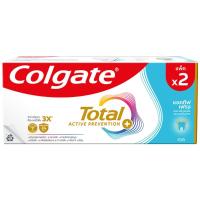 ราคา คอลเกตยาสีฟันโททอลแอดวานส์เฟรช 110กรัม แพค 2 Colgate Toothpaste Total Advanced Fresh 110g. Pack 2 (8850006950135)