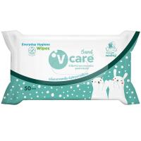 ราคา วีแคร์ผ้าเช็ดทำความสะอาดเอนกประสงค์ 50แผ่น V Care Multi Purpose Wipes 50sheets (8851973059159)