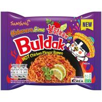 ราคา ซัมยังบะหมี่กึ่งสำเร็จรูปแบบแห้งรสฮาบาเนโร่ไลม์ 135กรัม Samyang Buldak Habanero Lime Ramen 135g. (8801073115514)