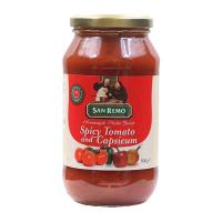 ราคา ซานรีโมซอสมะเขือเทศผสมหัวหอมและพริกไทย 500กรัม Sanremo Tomato Onion Pepper Pasta Sauce 500g. (9310155170611)