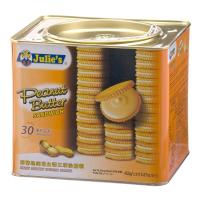 ราคา จูลี่ส์แซนด์วิชบิสกิตรสครีมเนยถั่ว 450กรัม Julie Peanut Butter Sandwich Biscuits 450g. (9556121026739)