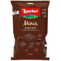 ราคา ล็อคเกอร์มินิส์ดับเบิ้ลช็อกเวเฟอร์รสโกโก้สอดไส้ครีมช็อก 80กรัม Loacker Minis Double Choc Wafer 80g. (8000380208647)