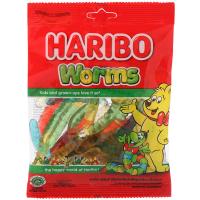 ราคา ฮาริโบ้วุ้นเจลาตินเวิร์มส์ผลไม้รวม 160กรัม Haribo Worms Jelly 160g. (8691216092549)