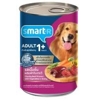 ราคา สมาร์ทเตอร์อาหารสุนัขรสเนื้อชิ้นผสมผักในเกรวี 400กรัม Smarter Dog Food Chunky Beef Flavour with Vegetables in Gravy 400g. (8853474062935)