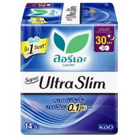 ราคา ลอรีเอะผ้าอนามัยซุปเปอร์อัลตร้าสลิมสำหรับกลางคืน 30ซม. 14ชิ้น Laurier Pads Super Ultra Slim Night 30cm. 14pcs. (6908594417034)