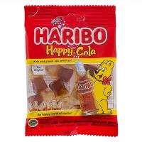 ราคา ฮาริโบกัมมี่กลิ่นโคล่ารูปขวด 20กรัม Haribo Happy Gummy 20g. (8691216018938)