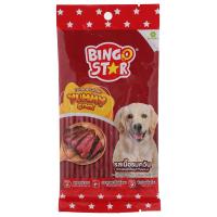 ราคา บิงโกสตาร์ยัมมี่สติ๊กรสเนื้อรมควัน 70กรัม Bingo Star Yummy Stick Smoked Beef Flavour 70g. (8859104007222)