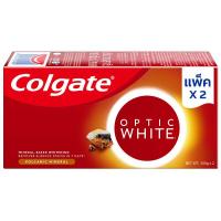 ราคา คอลเกตยาสีฟันออฟติคไวท์โวลคานิคมิเนอรัล 100กรัม แพค 2 Colgate Optic White Volcanic Mineral Toothpaste 100g. Pack 2 (6920354824982)