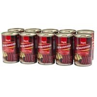 ราคา ท็อปส์ปลาแมคเคลเรลในซอสมะเขือเทศ 155กรัม แพค 10 Tops Mackerel in Tomato Sauce 155g. Pack 10 (8853474034192)
