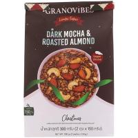 ราคา กราโนไวบ์สกราโนล่าสูตรดาร์คม็อคค่าและอัลมอนด์คั่ว 300กรัม Granovibes Granola Dark Mocha & Roasted Almond 300g. (8853282002659)