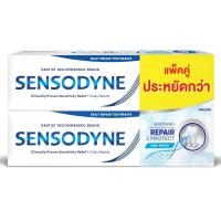 ราคา เซ็นโซดายน์ยาสีฟันรีแพร์แอนด์โพรเทคท์ไวท์เทนนิ่ง 100กรัม แพค 2 Sensodyne Repair&Protect Whitening Toothpaste 100g. Pack 2 (8851007121999)