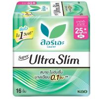 ราคา ลอรีเอะผ้าอนามัยซุปเปอร์อัลตร้าสลิม 25ซม.16ชิ้น Laurier Super Ultra Slim 25cm. 16pcs. (8851818542396)