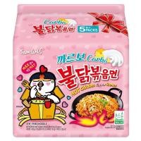 ราคา ซัมยังราเมงกึ่งสำเร็จรูปแบบแห้งรสคาโบนาร่าไก่สูตรเผ็ด 130กรัม แพ็ค 5 Samyang Hot Chicken Ramen Carbonara Flavor 130g. Pack 5 (8801073142312)