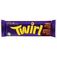 ราคา แคดบิวรีทเวิร์ลช็อกโกแลต 43กรัม Cadbury Twirl Chocolate Bar 43g. (5000201499776)