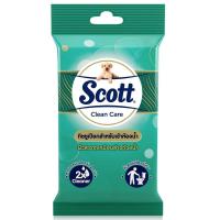 ราคา สก๊อตต์คลีนแคร์กระดาษชำระแบบเปียก 10แผ่น Scott Clean Care Moist Toilet Wipes 10sheets (8888336019994)