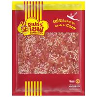 ราคา ซูเปอร์เซฟหมูนุ่มปรุงรสน้ำมันงาพร้อมปรุง 250กรัม Super Chef Ready to Cook Marinated Tender Pork with Sesame Oil Frozen 250g. (8850653225297)
