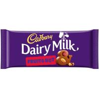ราคา แคดบิวรีแดรี่มิลค์ฟรุ๊ตแอนด์นัทช็อกโกแลตนม 110กรัม Cadbury Dairy Milk Fruit and Nut Chocolate 110g. (7622210644817)