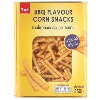 ราคา ท็อปส์ข้าวโพดทอดกรอบรสบาร์บีคิว 350กรัม Tops Brand BBQ Corn Stix 350g. (8853474062676)