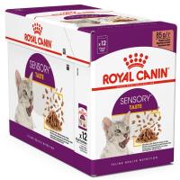 ราคา โรยัลคานินอาหารแบบเปียกสำหรับแมวโตกินยากในเกรวี่ 85กรัม แพค 12 Royal Canin Sensory Taste Adult in Gravy Wet Cat Food 85g. Pack 12 (9003579018859)