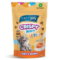 ราคา แค็ทเอ็นจอยขนมแมวคริสปี้ไบทส์ แซลมอนและนม 60กรัม Cat N Joy Cat Treat Crispy Bites Kitten Salmon&Milk 60 g (8859104007246)