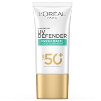 ราคา ลอรีอัลปารีสกันแดดผิวหน้าดีเฟนเดอร์แมทท์แอนด์เฟรชSPF50 50มล. Loreal Paris Matte and Fresh UV Defender Facial SunscreenSPF50 50ml. (8994993014705)