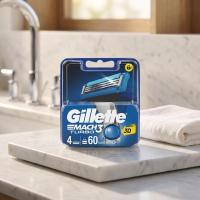 ราคา ยิลเลตต์ใบมีดมัคทรีเทอร์โบ 4ชิ้น Gillette Mach 3 Turbo Razor Blade 4pcs. (3014260274917)