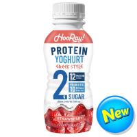 ราคา ฮูเร่โยเกิร์ตพร้อมดื่มโปรตีนสูงกลิ่นสตรอเบอร์รี่ 230มล. Hooray Protein Yoghurt Strawberry 230ml. (8859488112178)