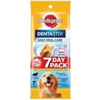 ราคา เพดดิกรีเดนต้าสติกสายพันธุ์ใหญ่ขนมสุนัขชนิดขัดฟัน7แท่ง270กรัม Pedigree Denta Stix Large Dog Dog Snack Dental Type 7 Stick 270g. (5998749109113)