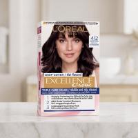 ราคา เอกซ์เซลเล้นซ์ครีมเปลี่ยนสีผมดีฟคัพเวอร์น้ำตาลเข้มล้ำลึก 412 Excellence Deep Cover Deep Dark Brown Hair Color Cream 412 (6928820087466)