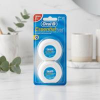 ราคา ออรัลบีไหมขัดฟันเอสเซนเชียล 50เมตร แพ็คคู่ Oral B Essential Dental Floss 50m. Pack2 (4902430721127)