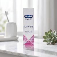 ราคา ออรัลบียาสีฟันทรีดีไวท์ฟาสไวท์โฟร์ทีไฟอิ้งมิเนรอล 90กรัม Oral B 3D White Fast White Fortifying Mineral Toothpaste 90g. (4987176076861)