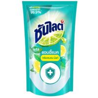ราคา ซันไลต์พลัสแอนตี้แบคน้ำยาล้างจานกลิ่นเลมอนมิ้นท์ 450มล. Sunlight Plus Antibac Dish Detergent Lemon Mint 450ml. (8851932388290)