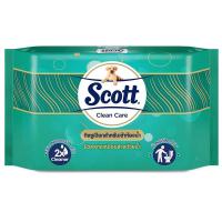 ราคา สก๊อตต์คลีนแคร์กระดาษชำระแบบเปียก 38แผ่น Scott Clean Care Moist Toilet Wipes 38sheet (8888336021492)