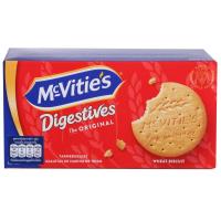 ราคา แมคไวตี้ส์ไดเจสทีฟบิสกิตข้าวสาลี 250กรัม Mcvities Digestives Original Biscuit 250g. (50396238)