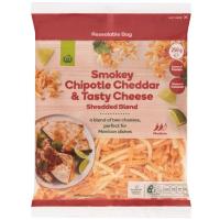 ราคา วูลเวิร์ธชิโปเล่ชีสรมควันขูดเส้น 250กรัม Woolworths Smoky Chipotle Cheddar & Tasty Shredded Cheese 250g. (9339687045747)