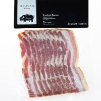 ราคา สโลนส์ฮอทสโมคเบคอน 200กรัม Sloanes Hot Smoked Bacon 200g. (736313264807)
