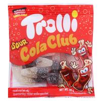 ราคา ทรอลลิเยลลี่ กลิ่นโคล่ารสเปรี้ยวรูปขวดโคล่า 25กรัม Trolli Sour Cola Bottles Jelly 25g. (6925425470303)