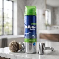 ราคา ยิลเลตต์ซีรีส์เชฟเจลสำหรับผิวบอบบาง 195กรัม Gillette Series Shave Gel Sensitive Skin 195g. (3014260214692)