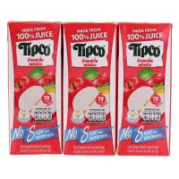 ราคา ทิปโก้แอปเปิ้ล100เปอร์เซ็นต์หวานน้อย 180มล. แพค 3 Tipco Apple 100Percen Less Sweet 180ml. Pack 3 (8850779745945)