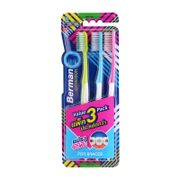 ราคา เบอร์แมนแปรงสีฟันออร์โธดอน แพค 3 Berman Orthodon Toothbrush Pack 3 (8851145200365)
