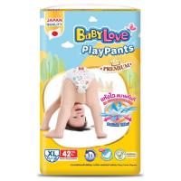 ราคา เบบี้เลิฟกางเกงผ้าอ้อมเด็กเพลย์แพ้นท์ขนาดXL 42ชิ้น Baby Love Play Pants XL 42pcs. (8850709201114)