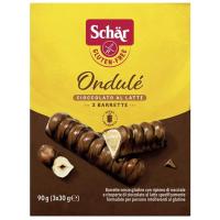 ราคา แชร์องดูเลเวเฟอร์ชนิดแท่งสอดไส้ครีมเฮเซลนัทเคลือบช็อกโกแลต 90กรัม Schar Ondule 90g. (8008698026281)