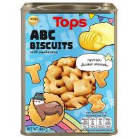 ราคา ท็อปส์ขนมปังกรอบเอบีซี 400กรัม Tops Brand ABC Biscuits 400g. (8853474062652)