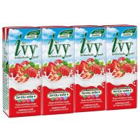 ราคา ไอวี่โยเกิร์ตพร้อมดื่มยูเอชทีรสสตรอเบอร์รี 180มล. แพค 4 Ivy Drinking Youghurt UHT Strawberry 180ml. Pack 4 (8859645300127)