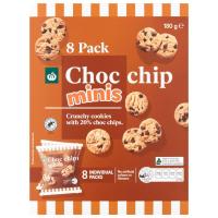 ราคา วูลเวิร์ธมินิช็อคชิพคุกกี้ 180กรัม Woolworths Choc Chip Mini Cookies 180g. (9300633638030)