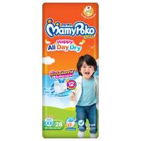 ราคา มามี่โพโคแฮปปี้เดย์แอนด์ไนท์กางเกงผ้าอ้อมเด็กขนาด XXL 48ชิ้น Mamy Poko Happy Day and Night Baby Diaper Pants Size XXL 48pcs. (8851111421091)