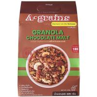 ราคา อะเกรนส์กราโนล่ารสช็อกโกแลตมอลต์ 225กรัม A Grains Granola Chocolate Malt 225g. (8853282002673)